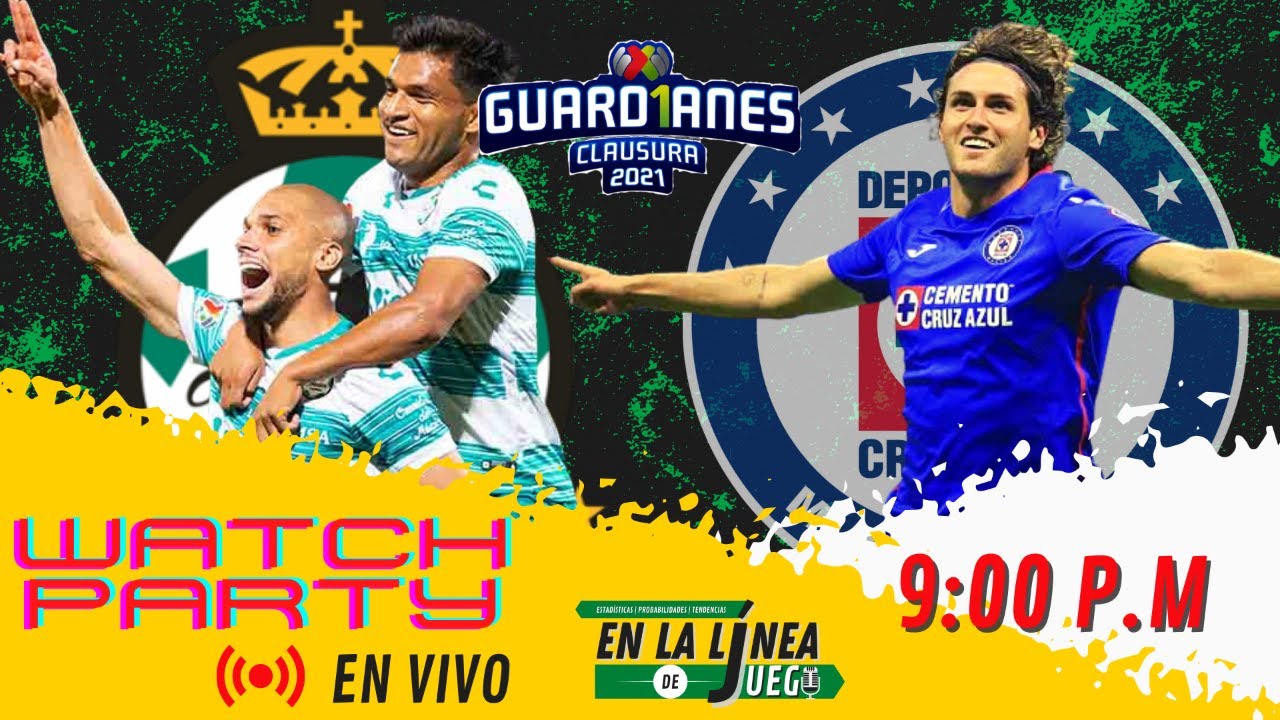 ¡EN VIVO! Santos Vs Cruz Azul EN LA LÍNEA DE JUEGO Máximo Avance