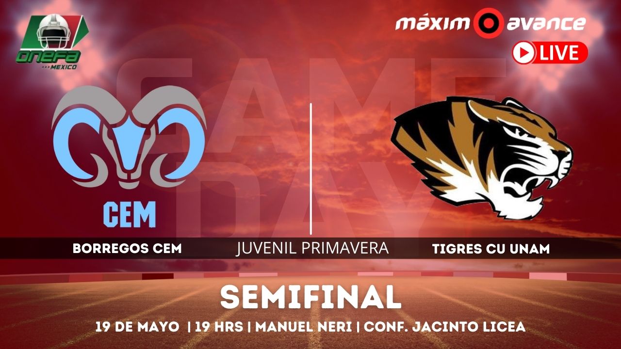 EN VIVO: Borregos CEM Vs. Tigres CU | Semifinal Juvenil De Primavera ...